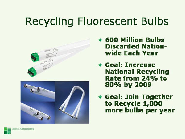 Recycling Fluorescent Bulbs