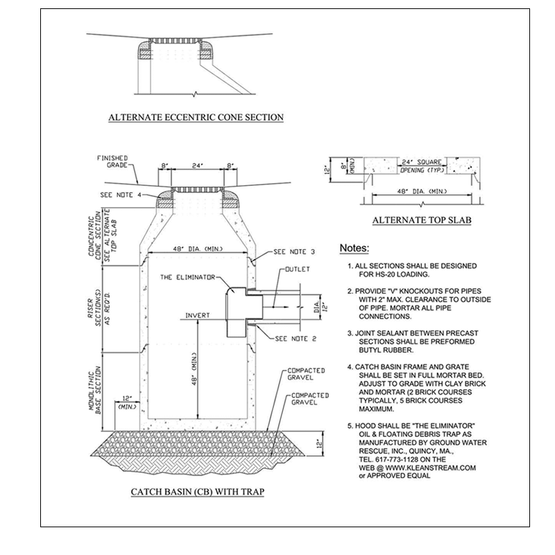 Catch Basin with Trap